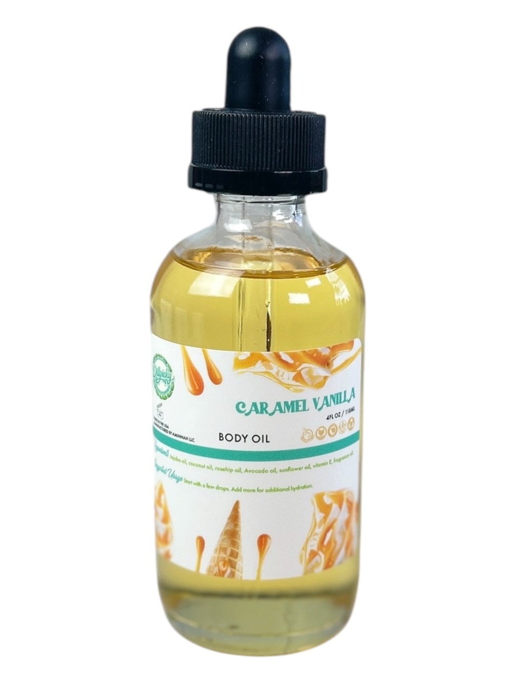 Caramel Vanilla Body Oil - Hydrating Skin Oil